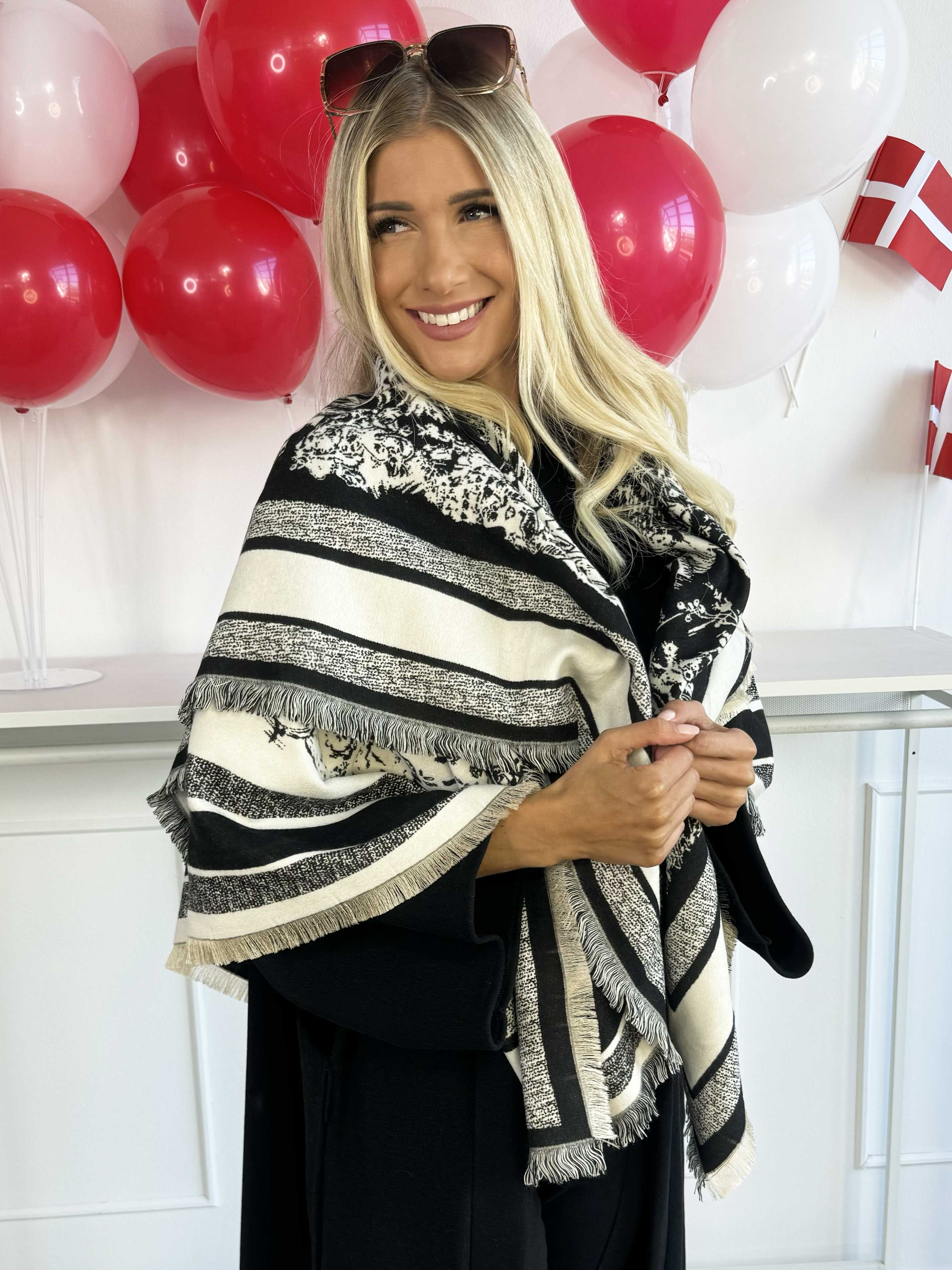 Tatiana - Mycket mjuk mönstrad scarf